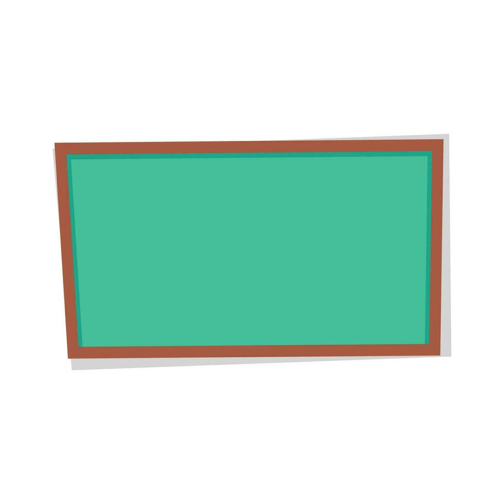 Vector green empty chalkboard template
