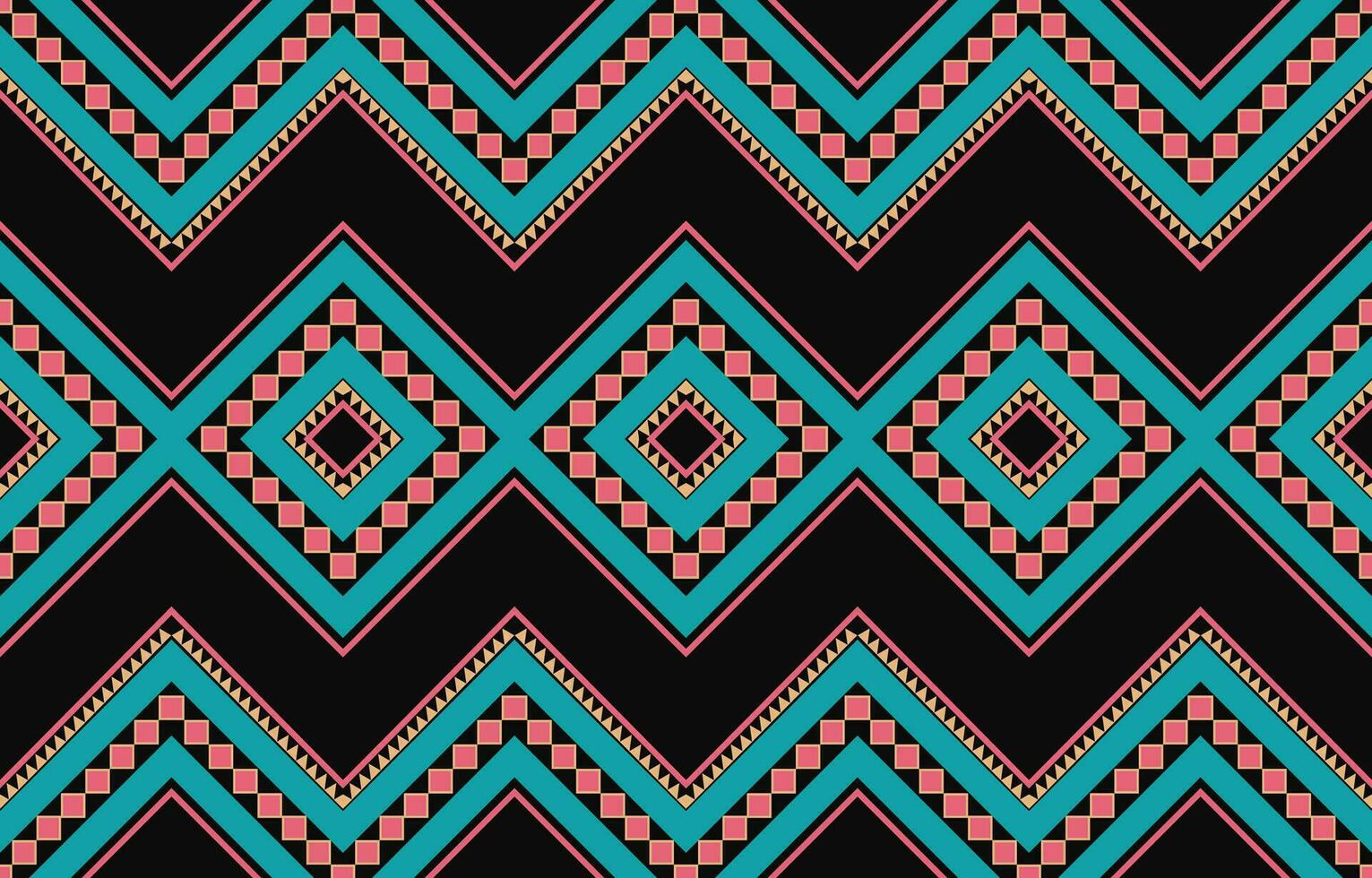 Ethnic abstract ikat art. Aztec ornament print. geometric ethnic pattern seamless  color oriental.  Design for background ,curtain, carpet, wallpaper, clothing, wrapping, Batik, vector illustration.