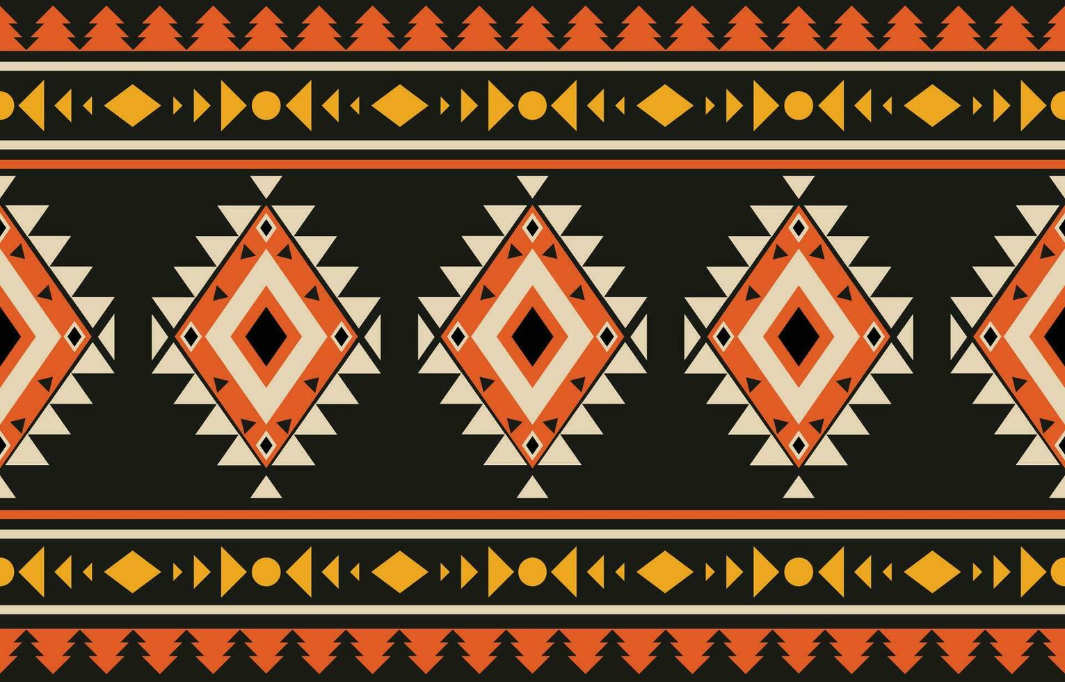 étnico resumen ikat Arte. azteca ornamento impresión. geométrico étnico modelo sin costura color oriental. diseño para antecedentes ,cortina, alfombra, fondo de pantalla, ropa, envase, batik, vector ilustración.