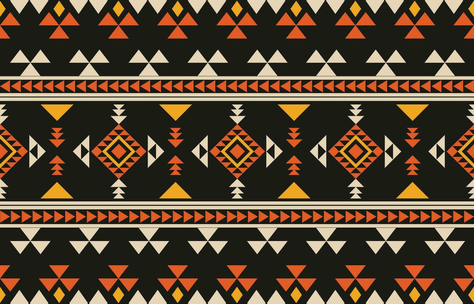 Ethnic abstract ikat art. Aztec ornament print. geometric ethnic pattern seamless  color oriental.  Design for background ,curtain, carpet, wallpaper, clothing, wrapping, Batik, vector illustration.