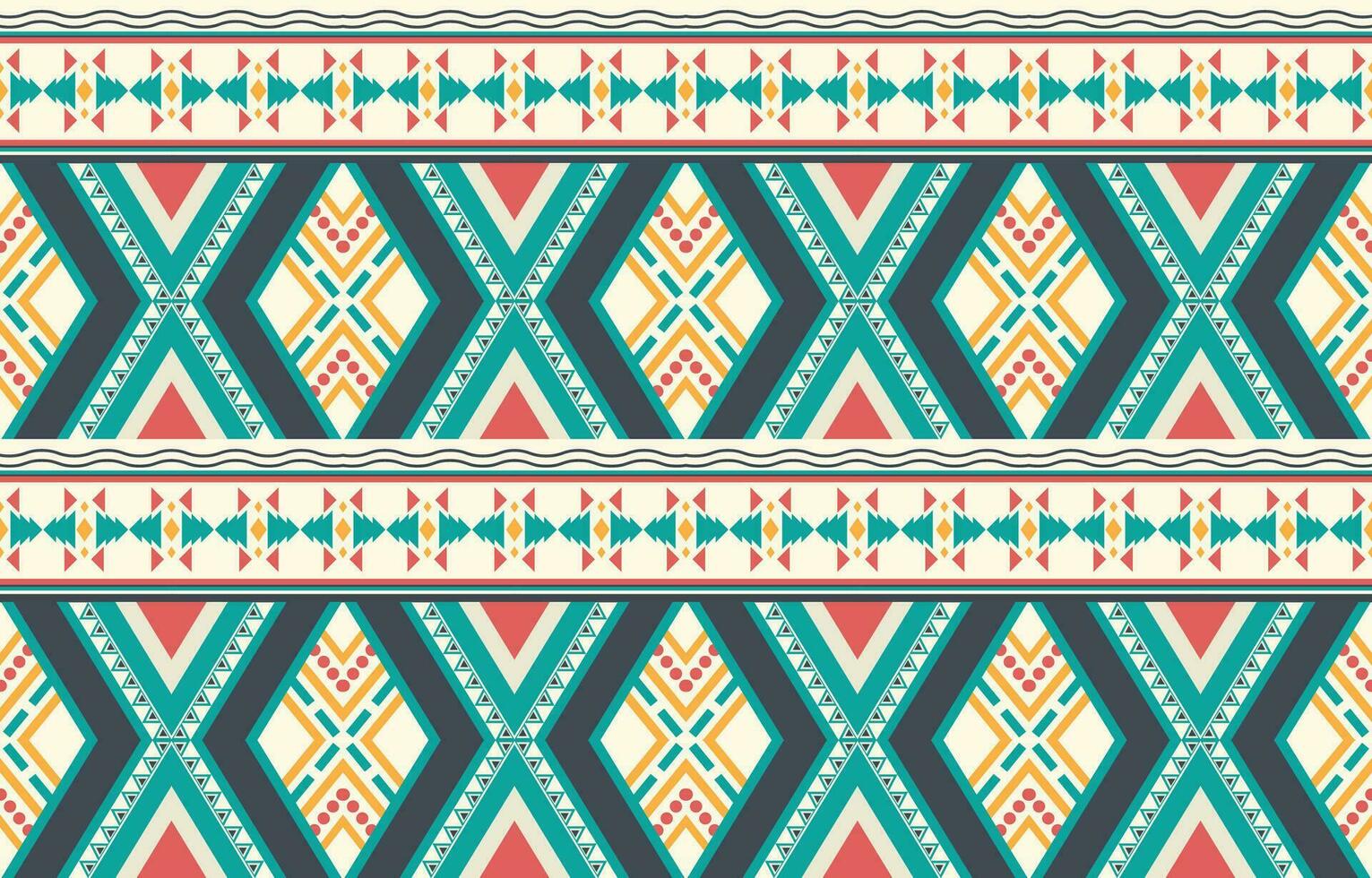 Ethnic abstract ikat art. Aztec ornament print. geometric ethnic pattern seamless  color oriental.  Design for background ,curtain, carpet, wallpaper, clothing, wrapping, Batik, vector illustration.