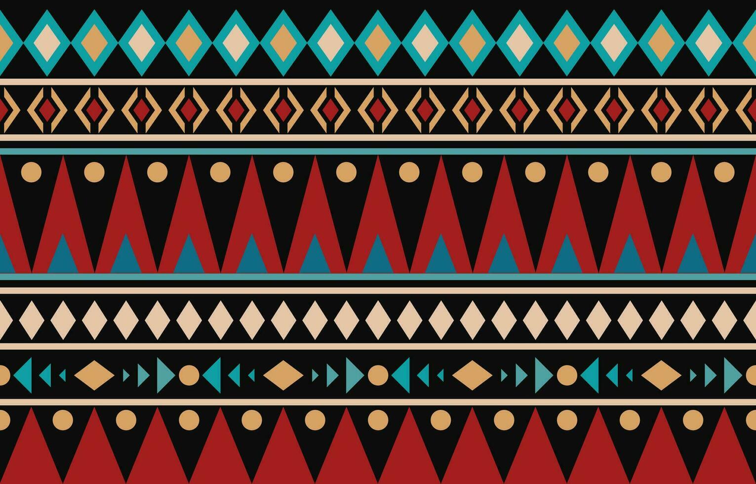 Ethnic abstract ikat art. Aztec ornament print. geometric ethnic pattern seamless  color oriental.  Design for background ,curtain, carpet, wallpaper, clothing, wrapping, Batik, vector illustration.