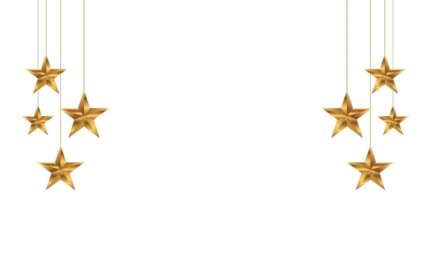 Vector christmas decorative stars on white background