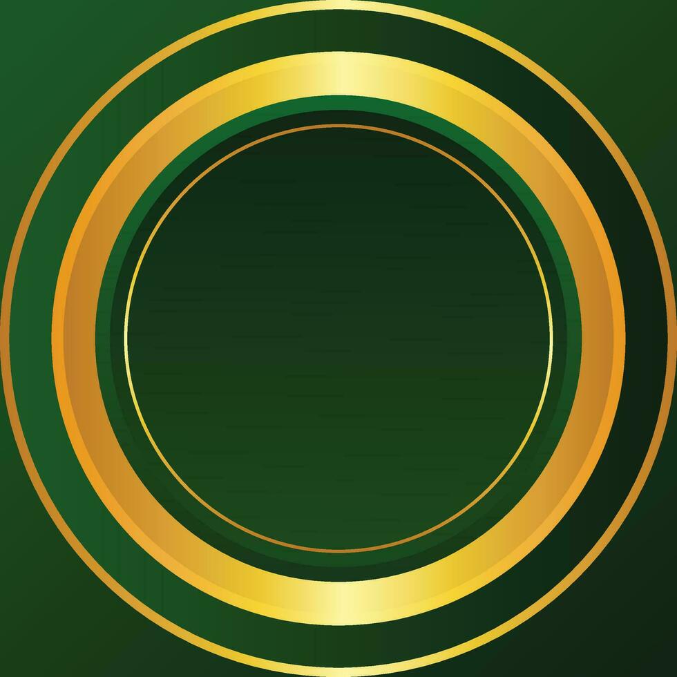 Vector realistic golden frame design background