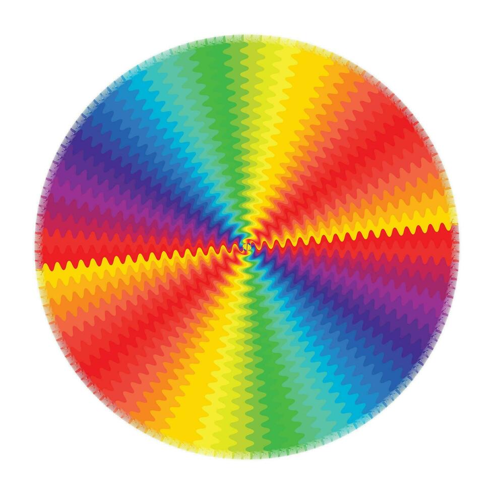 Vector abstract rainbow circles effect background