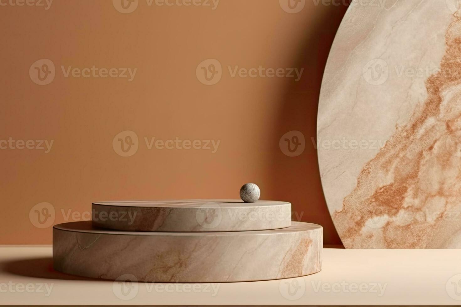 Abstract background for cosmetic product display stone podium minimal background photo