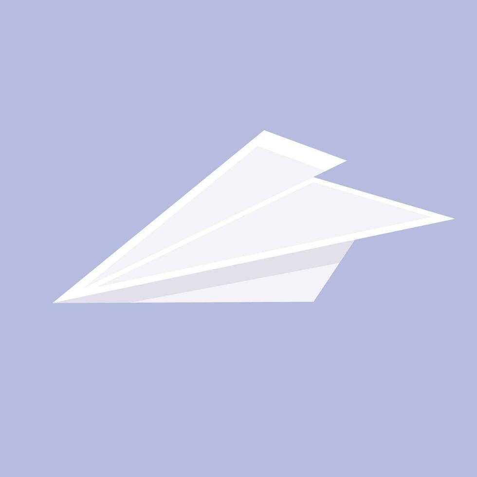 vector ilustración de papel avión