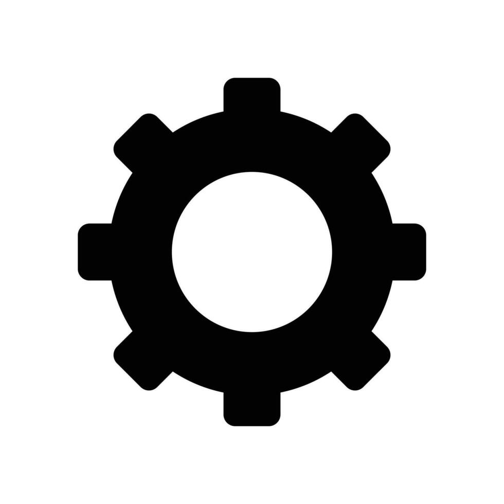 Vector setting icon vector with work cog gear element cogweel mechanism symbol