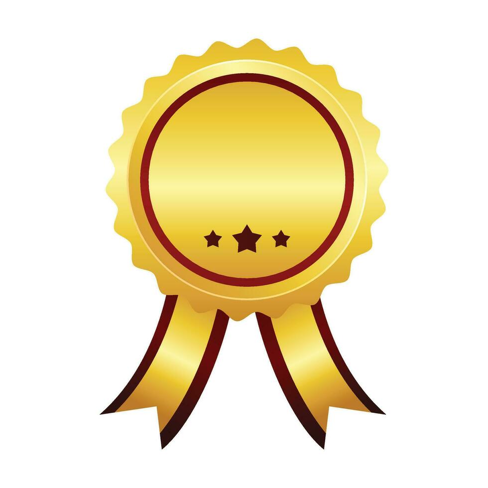 Vector award ribbon on white background