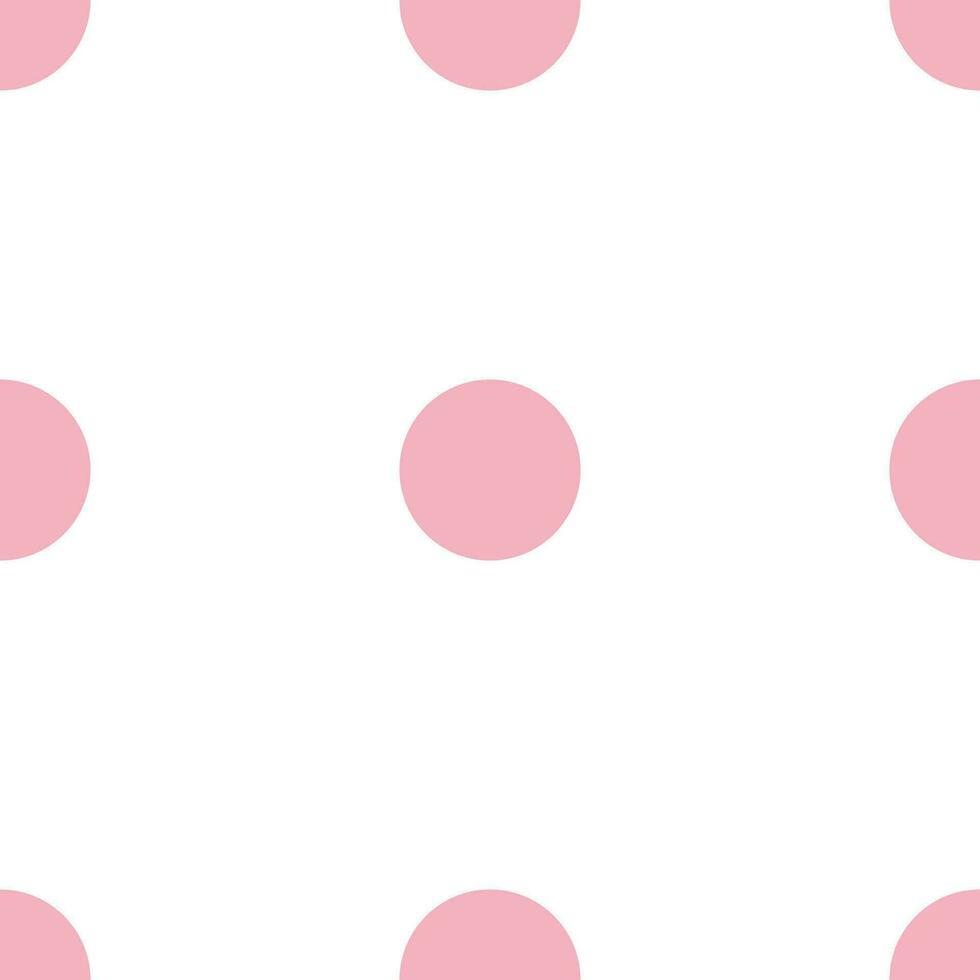 Seamless pattern with pink polka dots. for fabric prints, textiles, gift wrapping paper. for kids, flat style vector