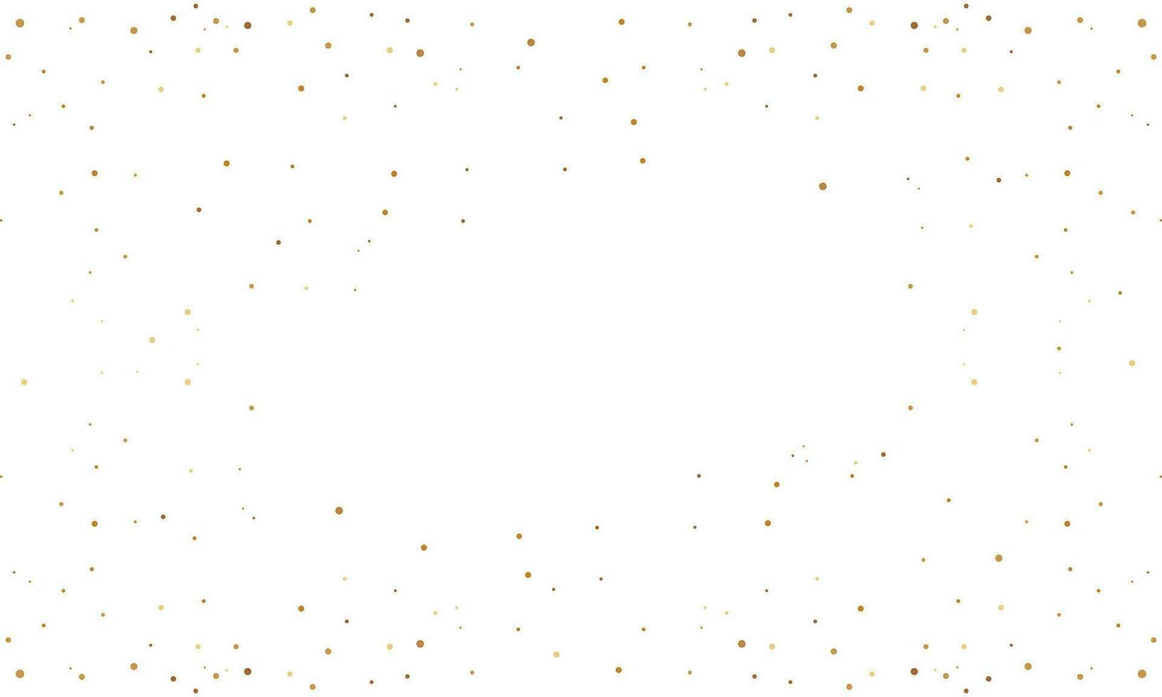 Vector gold glitter texture isolated on white background. golden dots background