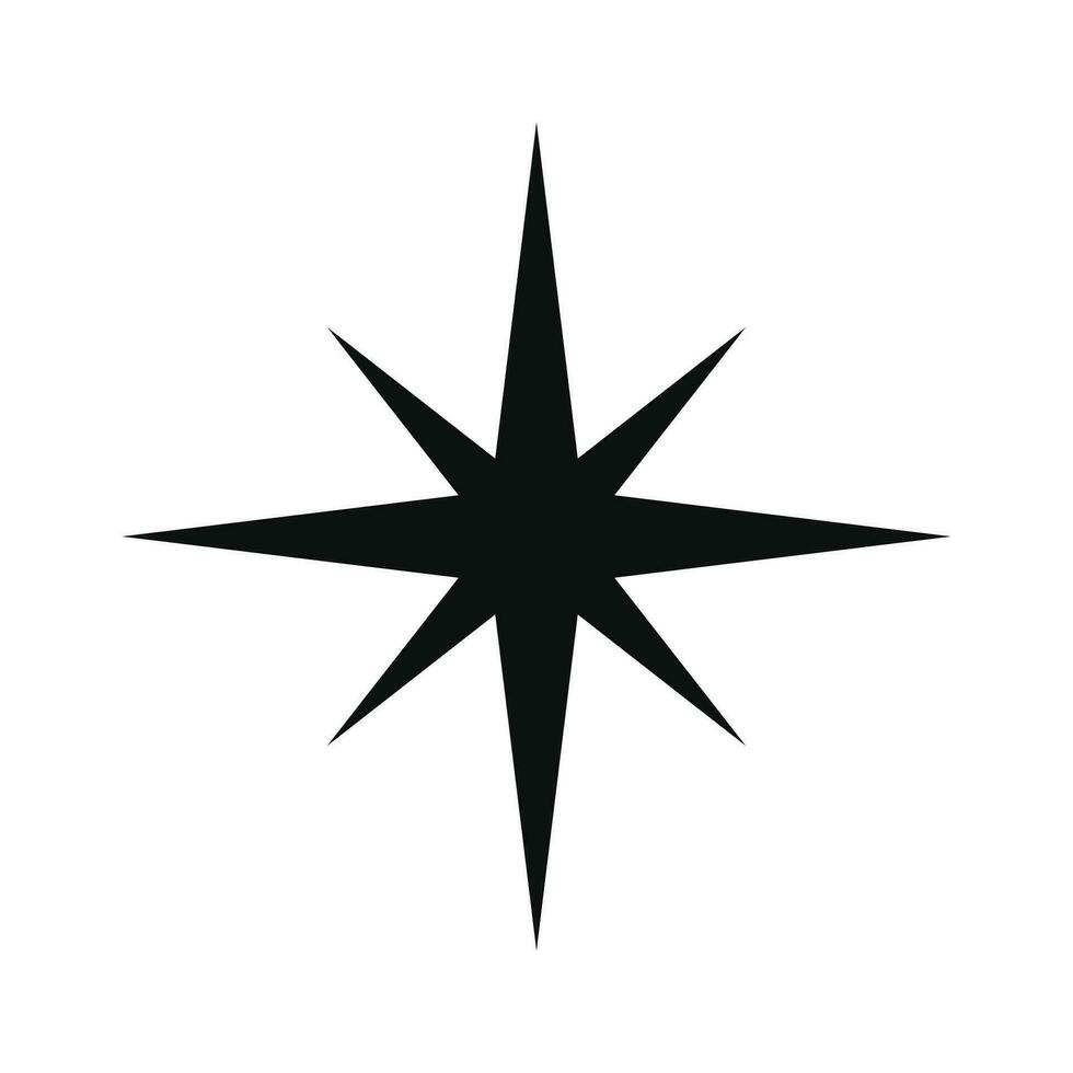 Vector compass star cartography exploration vector