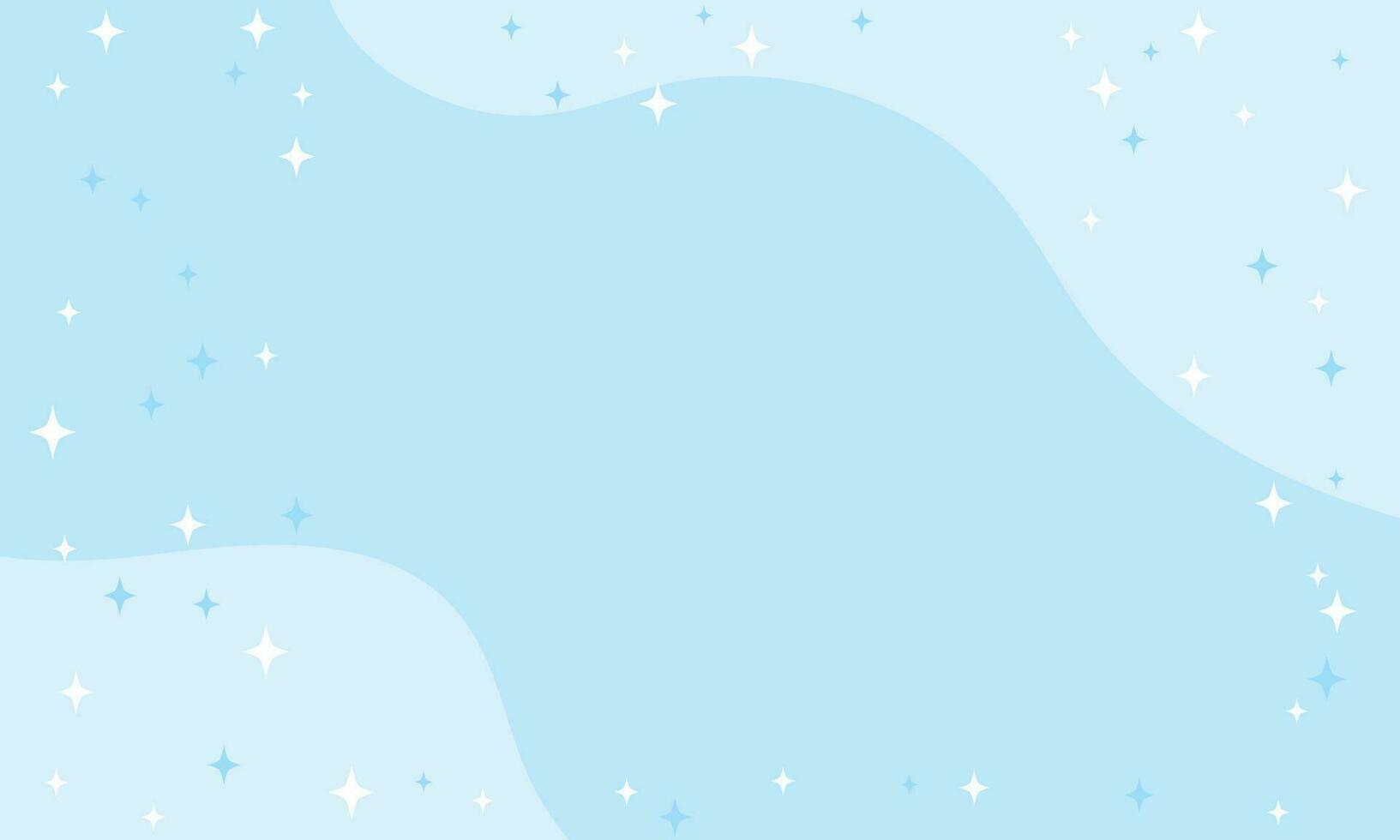 Vector minimal star pattern with blue background