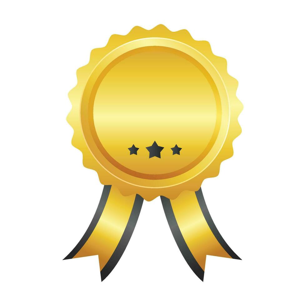 Vector award ribbon on white background