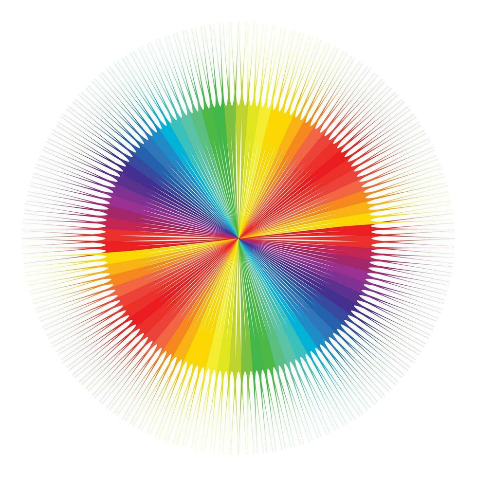 vector resumen arco iris círculos efecto antecedentes