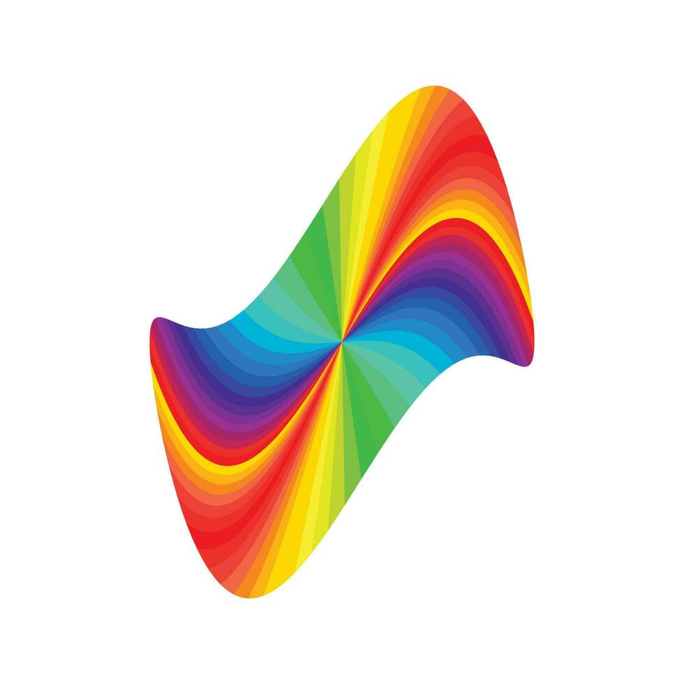 Vector rainbow vector illustration colorful abstract design color graphic symbol rain bow