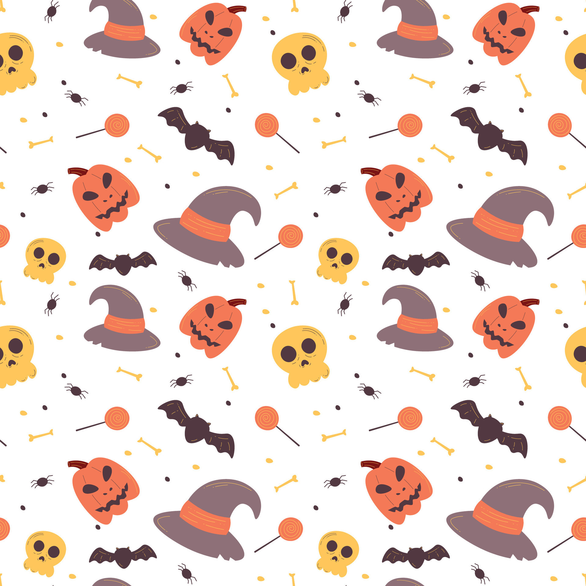 Halloween pattern in seamless style. 28648154 Vector Art at Vecteezy