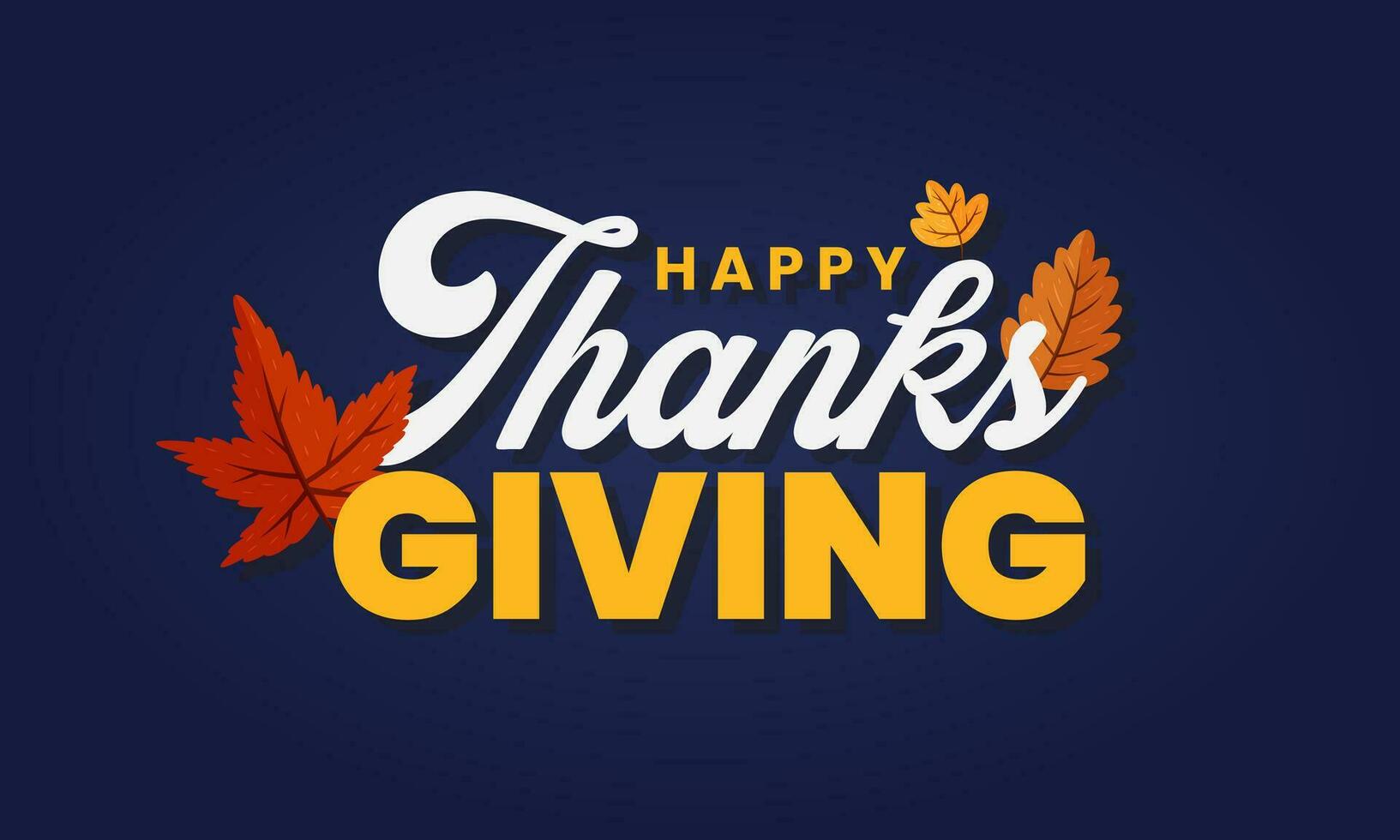 Happy Thanksgiving Day is a design asset that embodies the joy and gratitude of the holiday. It is suitable for greetings cards, social media graphics, and promotional materials. vector