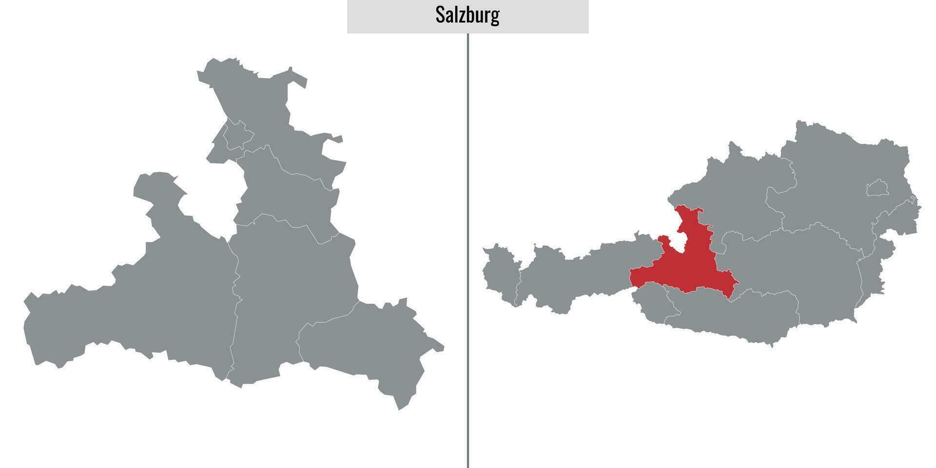 map state of Austria vector