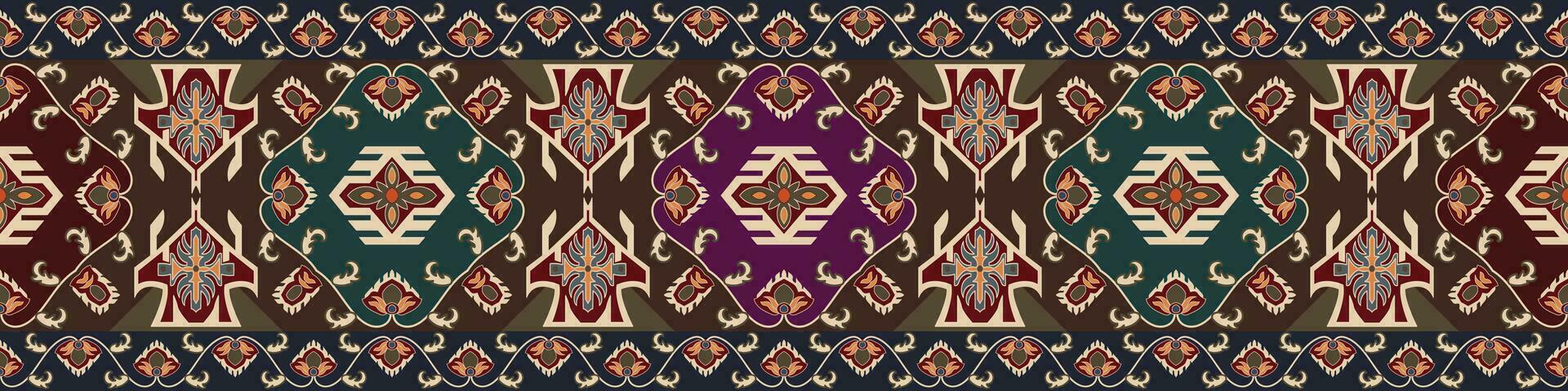 Colorful geometric ethnic pattern. Oriental, western, aztec, tribal traditional. seamless pattern. fabric, tile, background, carpet, wallpaper, clothing, sarong,wrapping, Batik, fabric,Vector pattern vector