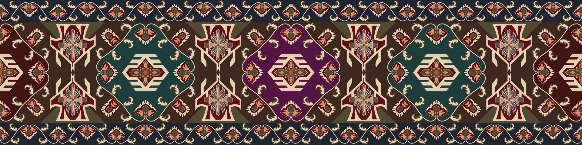 Colorful geometric ethnic pattern. Oriental, western, aztec, tribal traditional. seamless pattern. fabric, tile, background, carpet, wallpaper, clothing, sarong,wrapping, Batik, fabric,Vector pattern vector