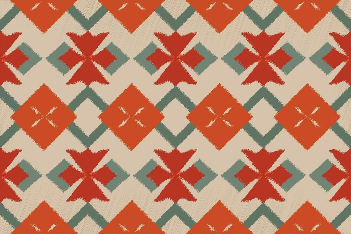 Ikat Pattern, Geometric ethnic pattern design for background or wallpaper, seamless pattern. vector