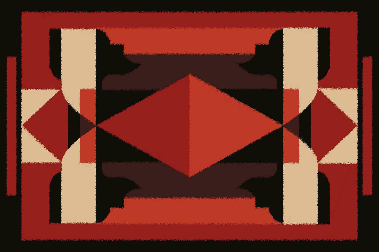 Ikat Pattern, Geometric ethnic pattern design for background or wallpaper. vector