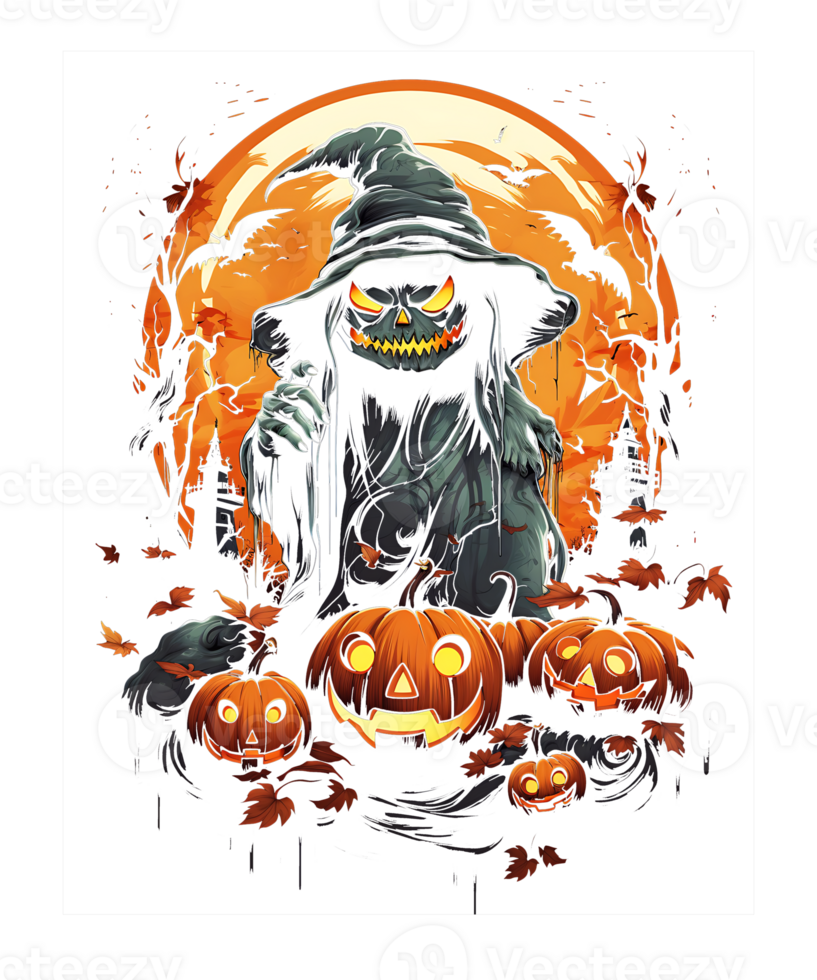 Halloween Sublimation Pumpkin Png Background. Use for T-shirts, mugs, stickers, Cards, etc.
