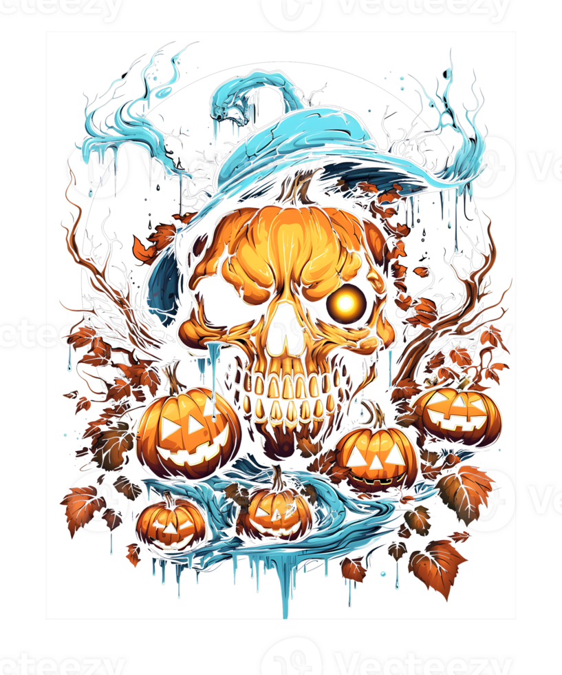 Halloween Sublimation Pumpkin Png Background. Use for T-shirts, mugs