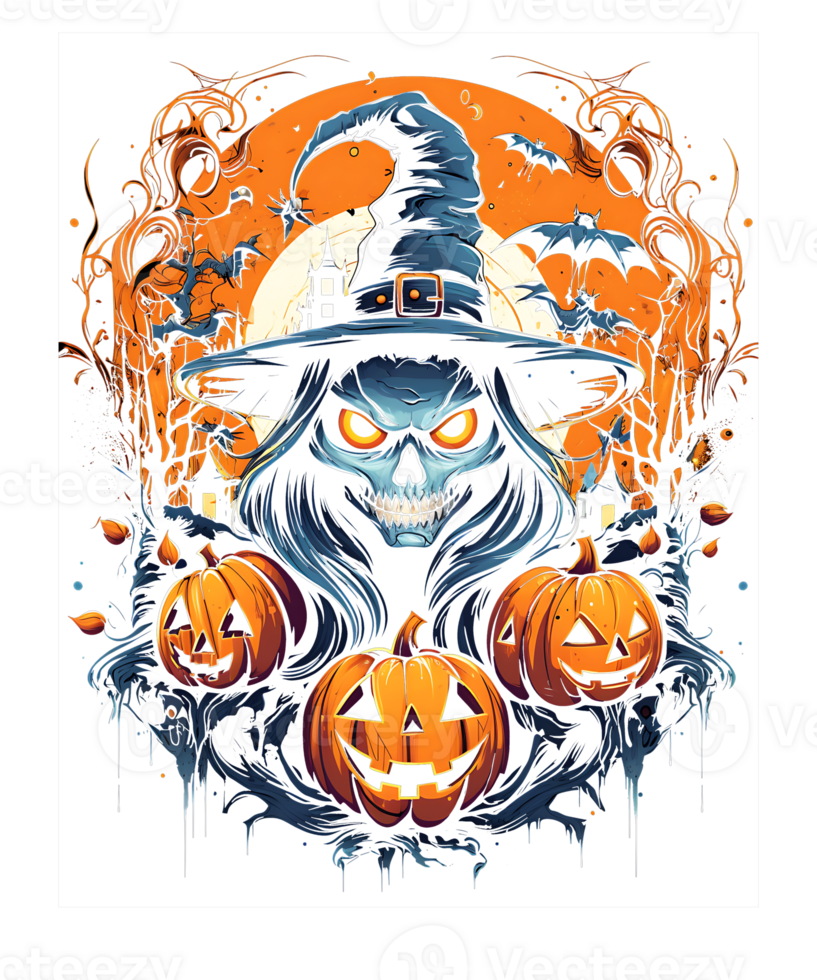 Halloween Sublimation Pumpkin Png Background. Use for T-shirts, mugs