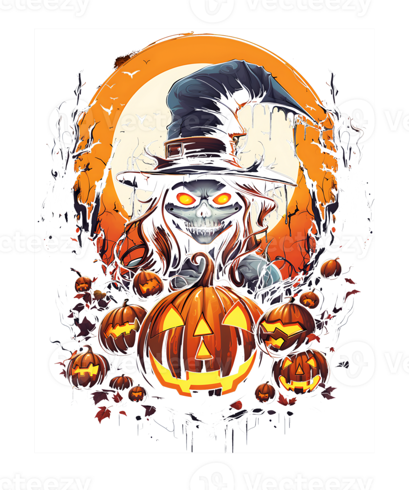 Halloween Sublimation Pumpkin Png Background. Use for T-shirts, mugs