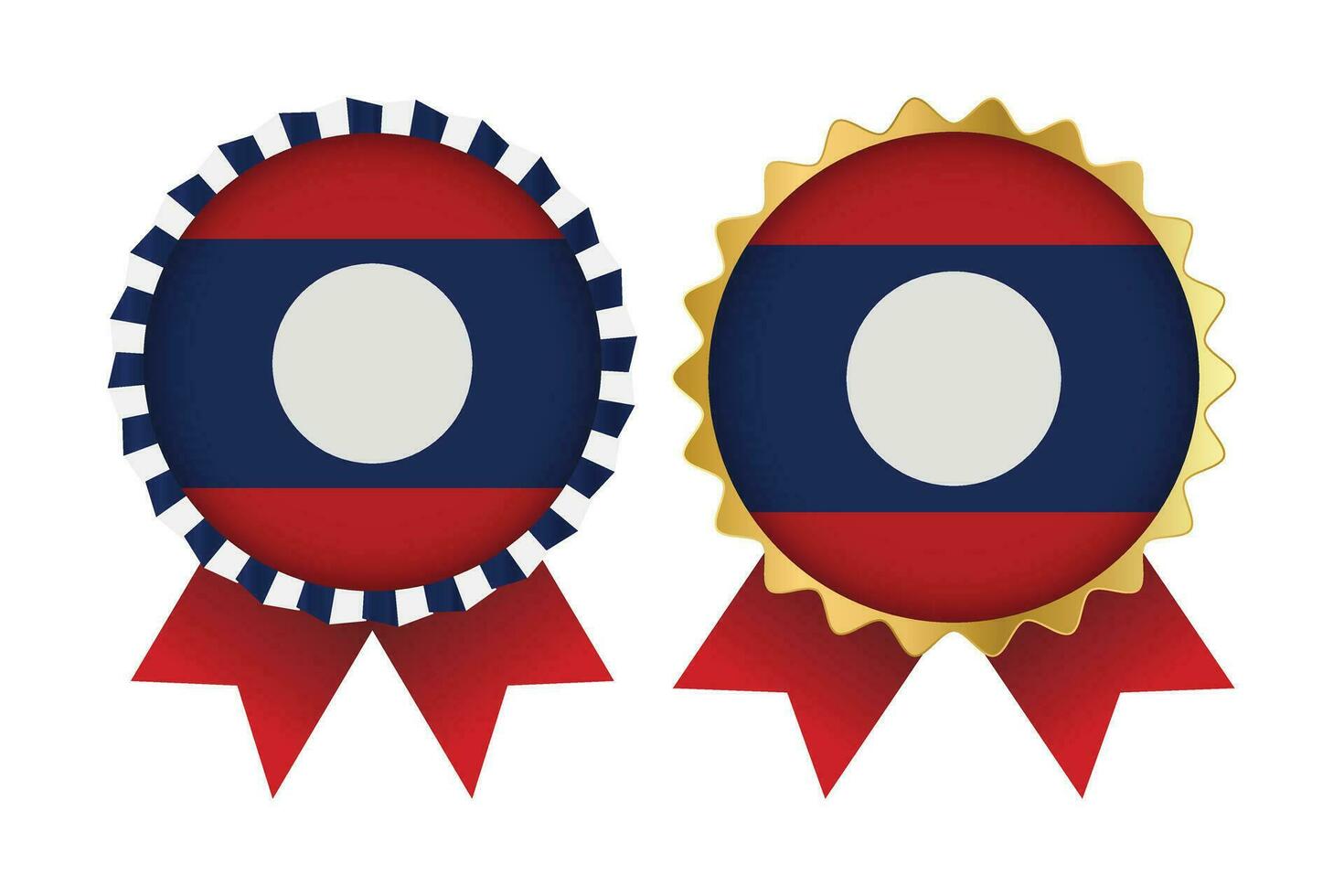 Vector Medal Set Designs of Laos Template