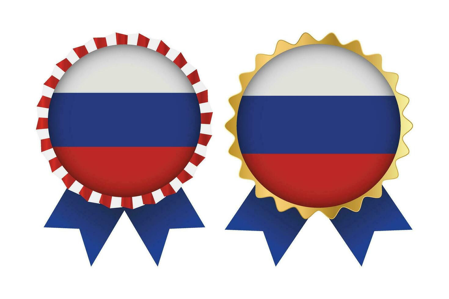 vector medalla conjunto diseños de Rusia modelo