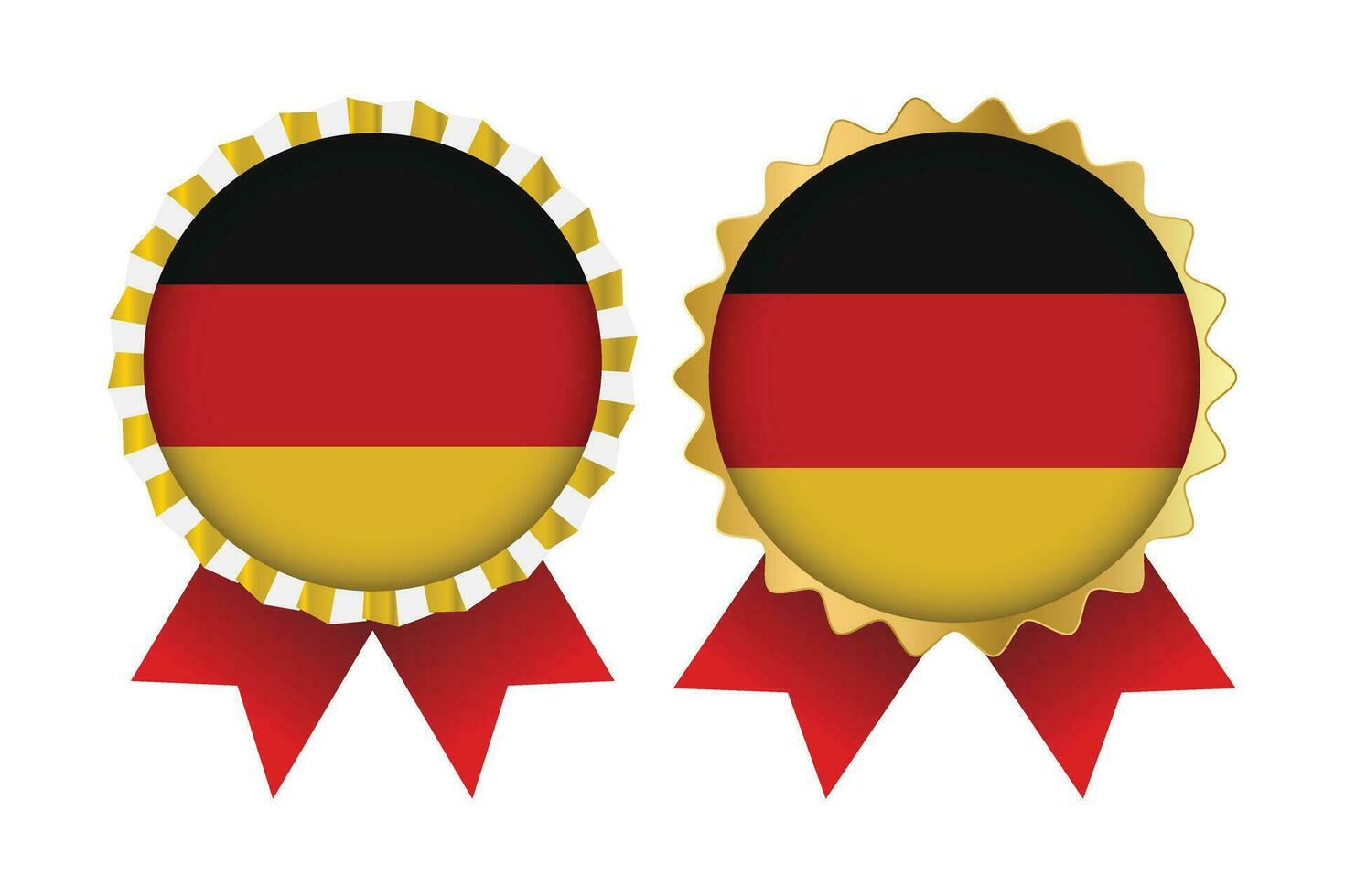 vector medalla conjunto diseños de Alemania modelo