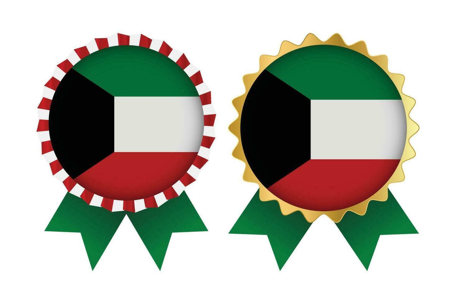 Vector Medal Set Designs of Kuwait Template