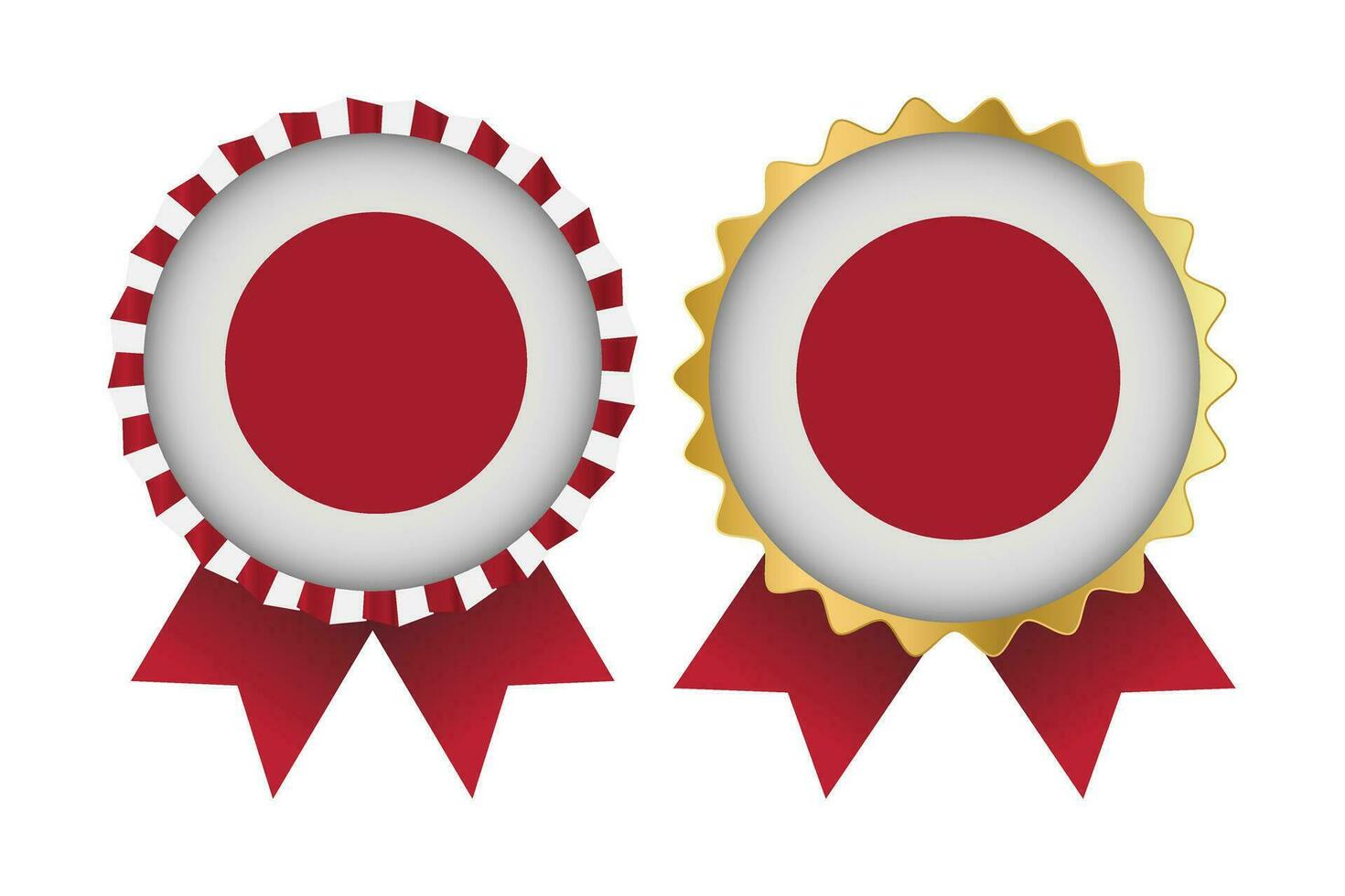 Vector Medal Set Designs of Japan Template