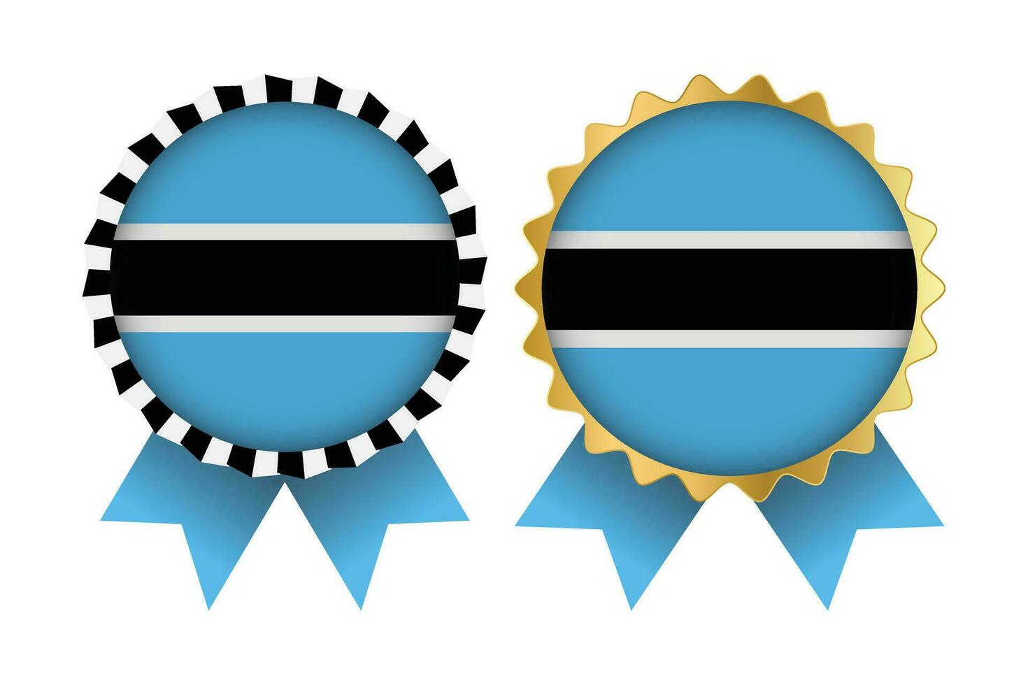 vector medalla conjunto diseños de Botswana modelo