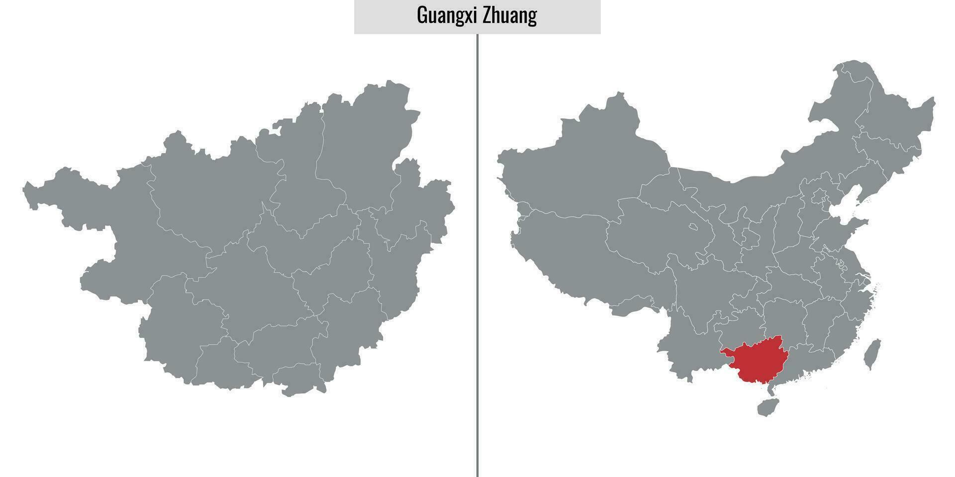 map province of China vector