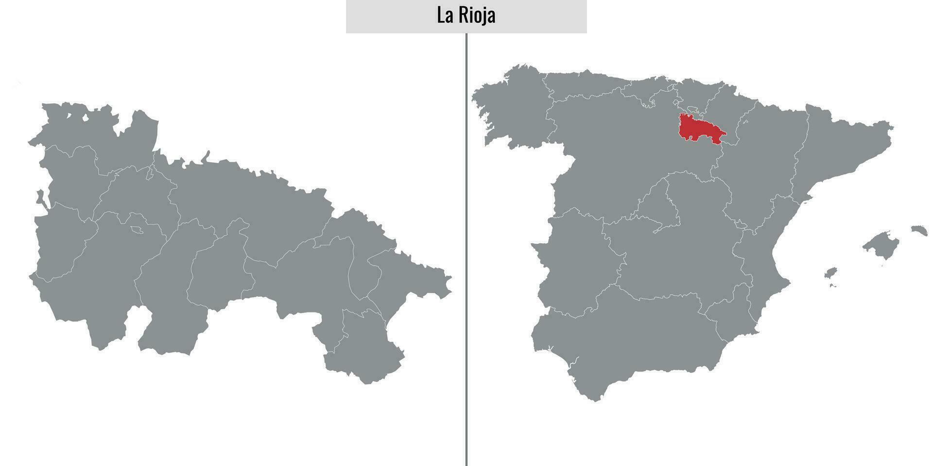 map region of Spain vector