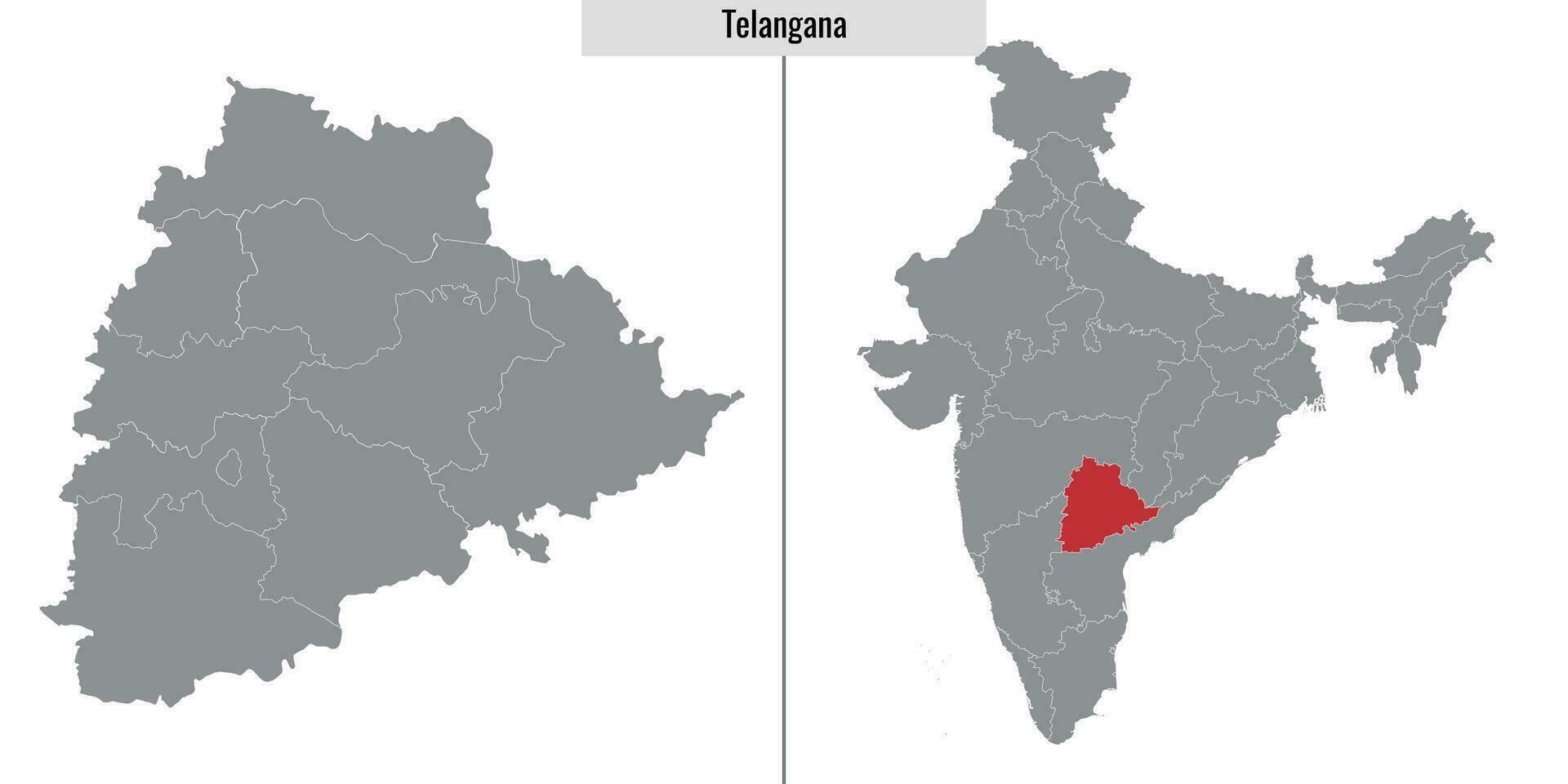 map state of India vector