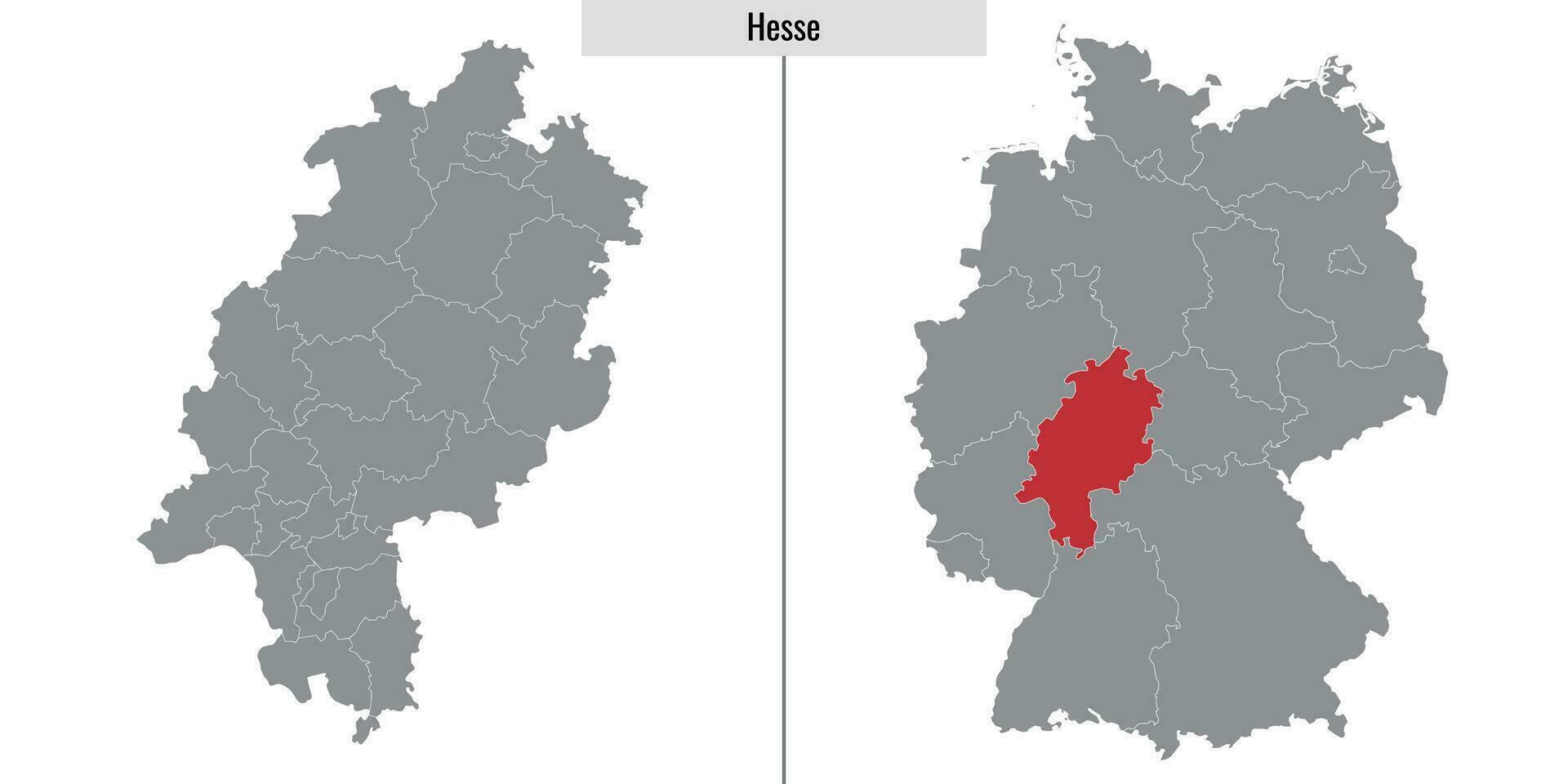 mapa estado de Alemania vector