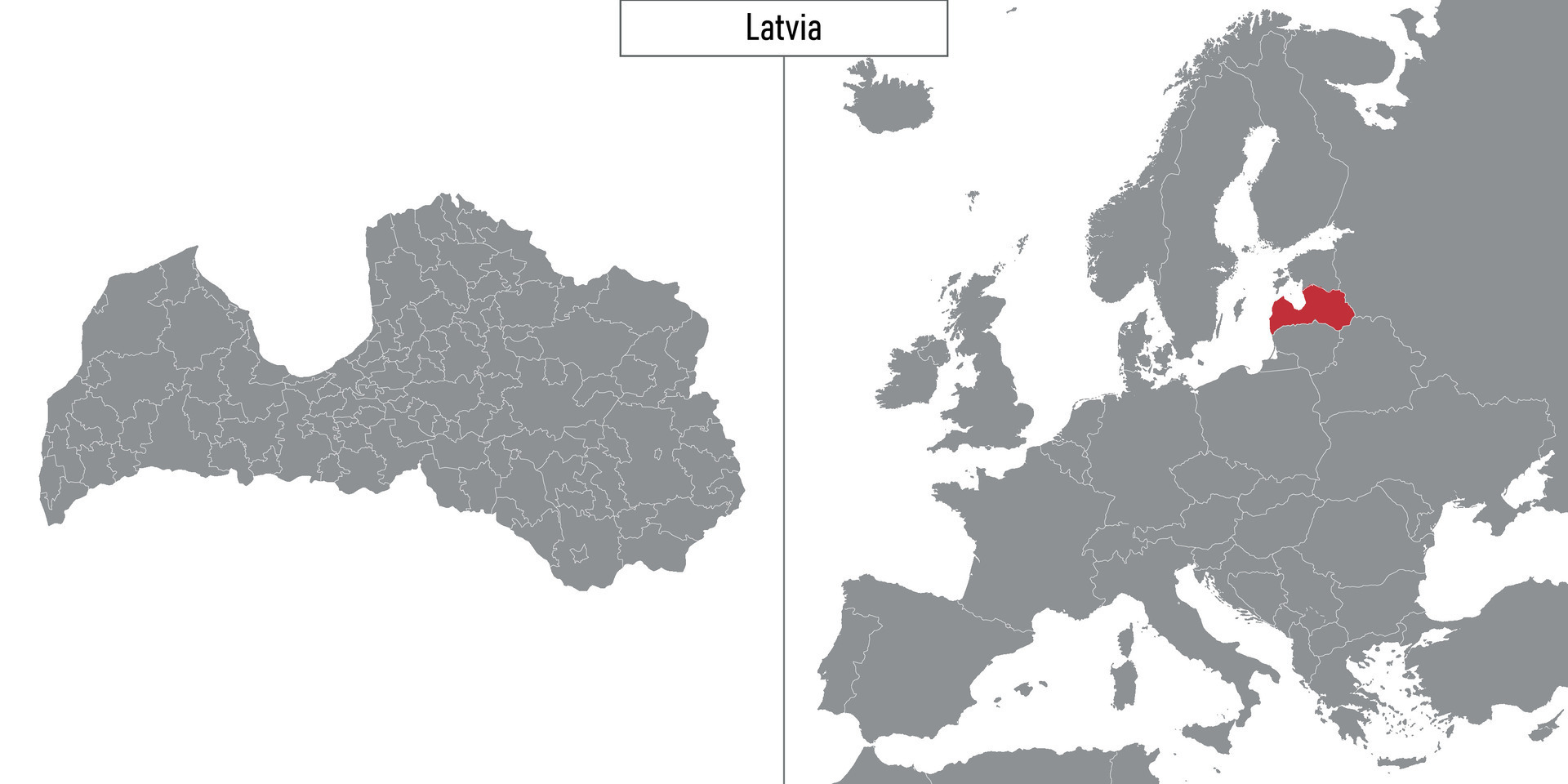 Map Of Latvia And Location On Europe Map 28649138 Vector Art At Vecteezy Map Of Latvia And Location On Europe Map Vector 