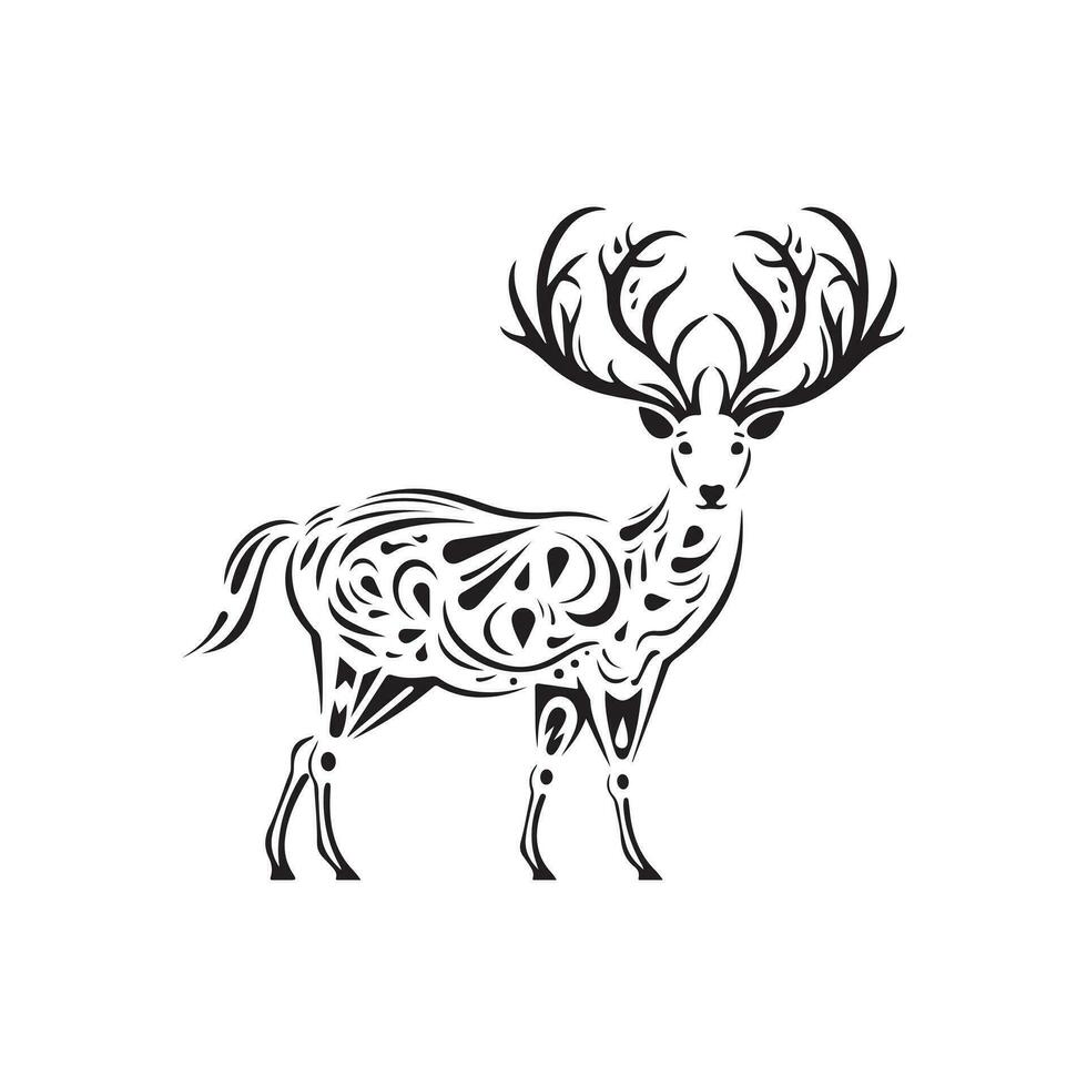 Reindeer Vector Illustration
