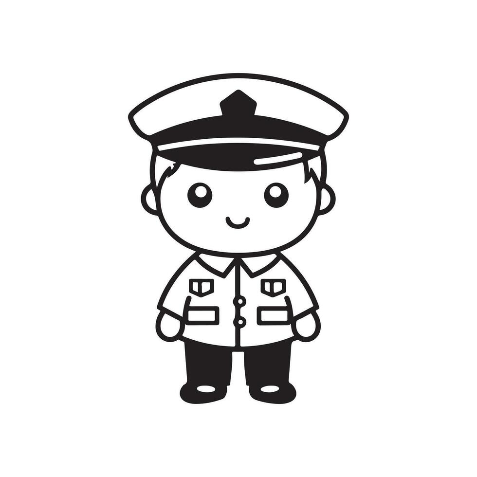 Police Man Vector Design