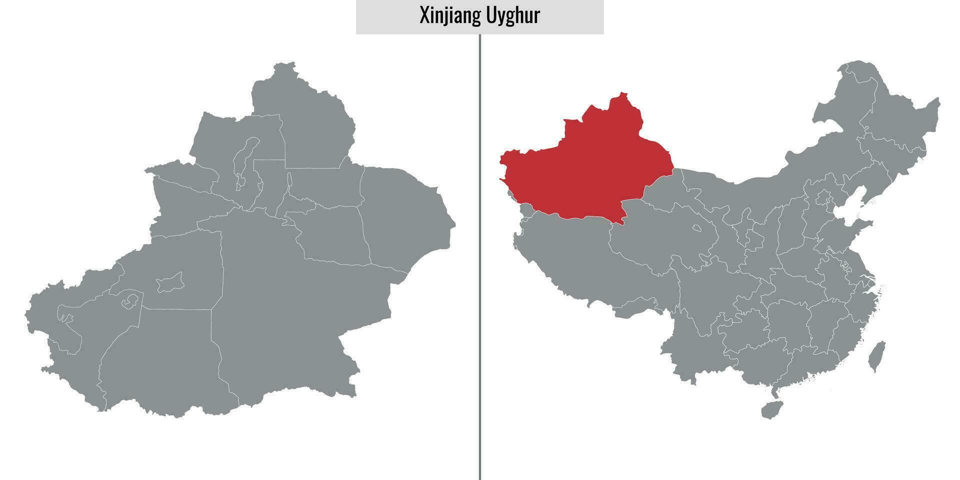 map province of China vector