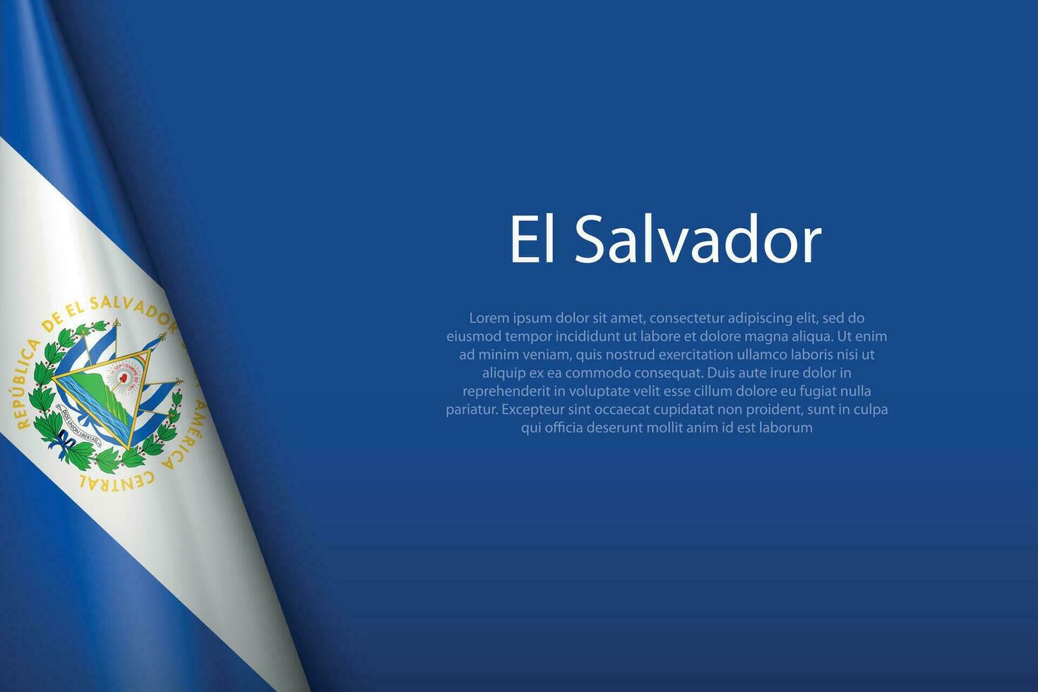 nacional bandera el el Salvador aislado en antecedentes con copyspace vector