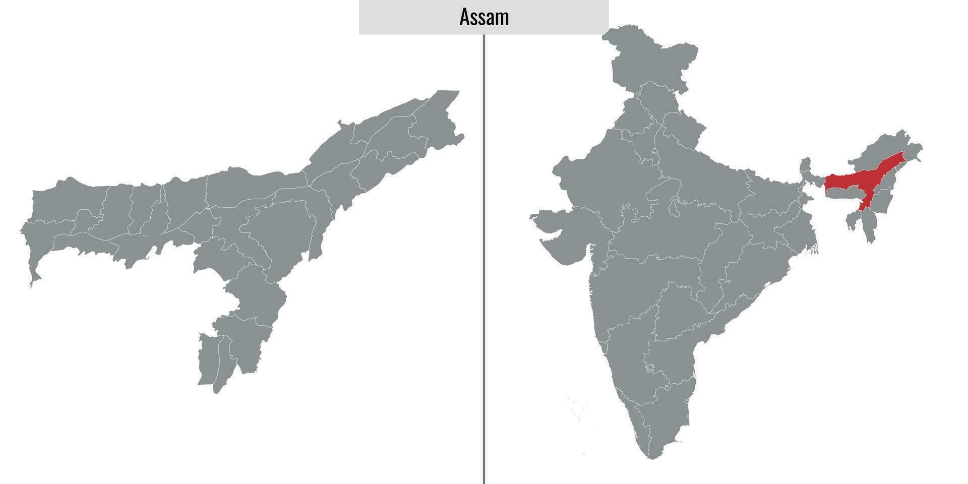 mapa estado de India vector