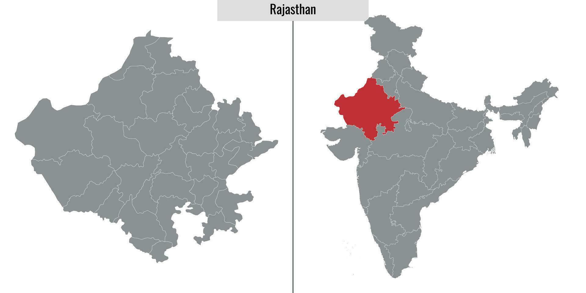 mapa estado de India vector