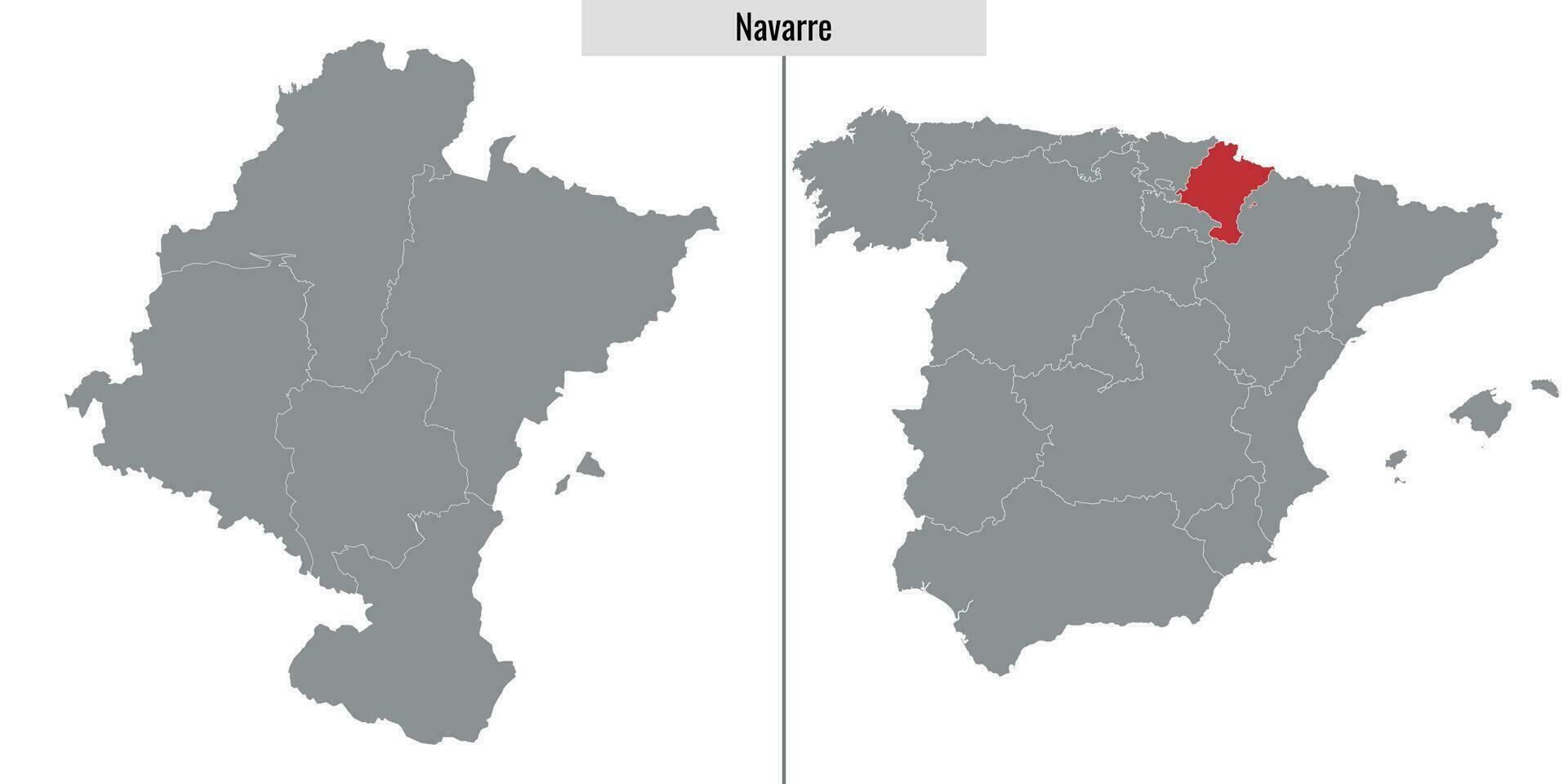 mapa región de España vector