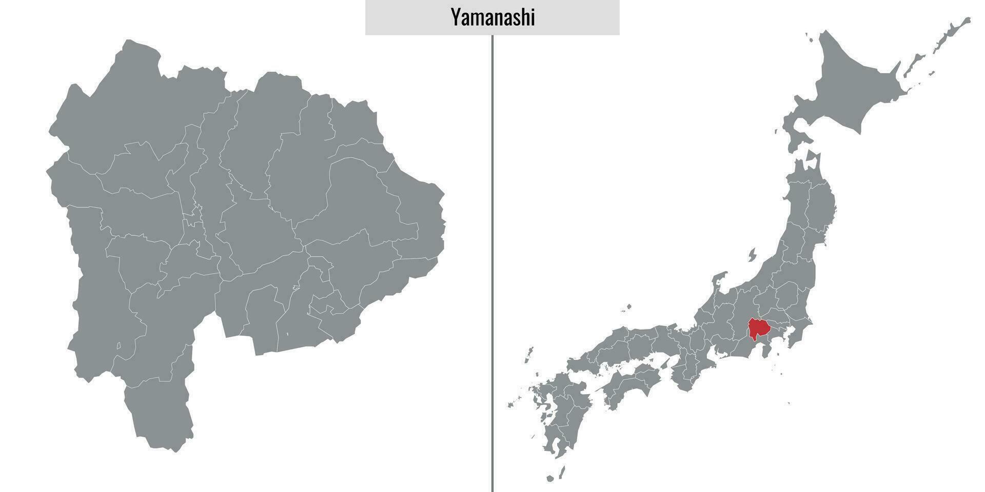 mapa prefectura de Japón vector